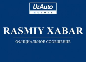 Hurmatli mojozlar! Rasmiy xabar